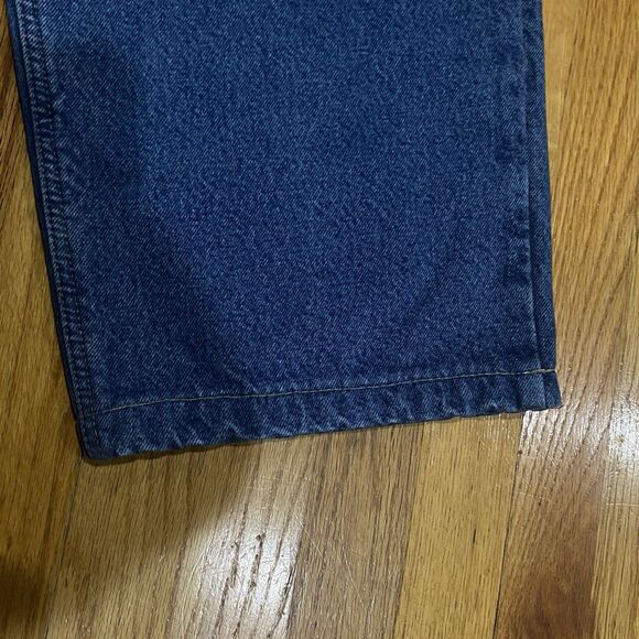 Men's Carhartt Relaxed Fit Denim Jeans Flannel Lined 46x30 Extra Warm Workwear - Picture 12 of 16